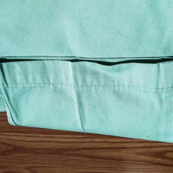 Lands End flat front comfort first chinos,  bay green, mens 34/30.5 - Picture 6 of 8